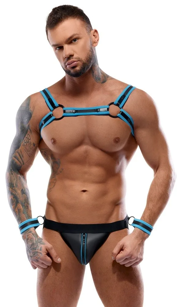 Svenjoyment Bondage – postroj a jock v neopréne – Obrázok 4