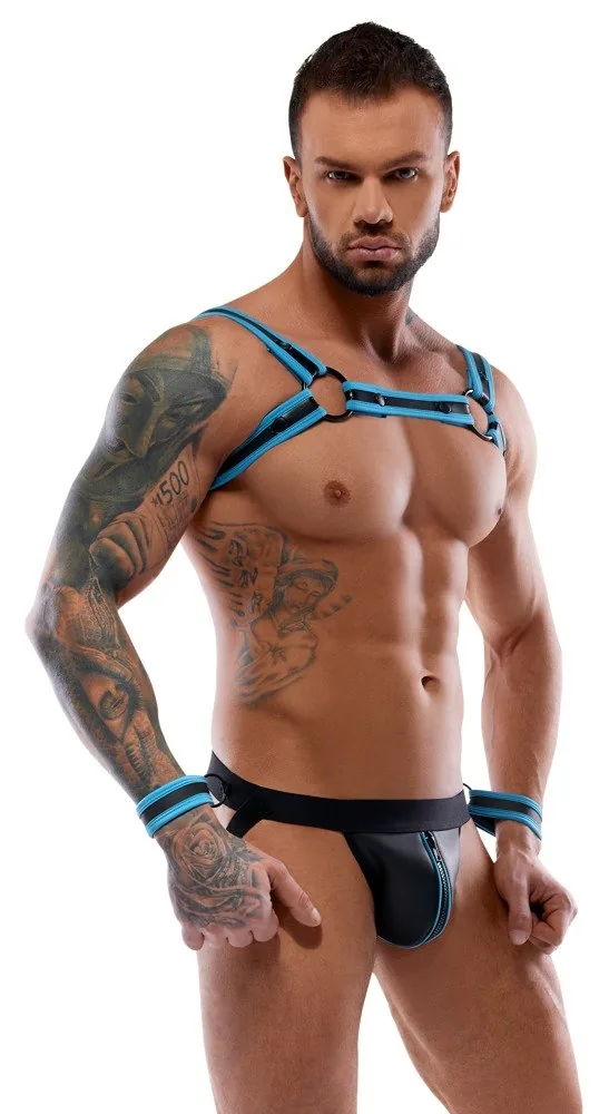 Svenjoyment Bondage – postroj a jock v neopréne – Obrázok 5