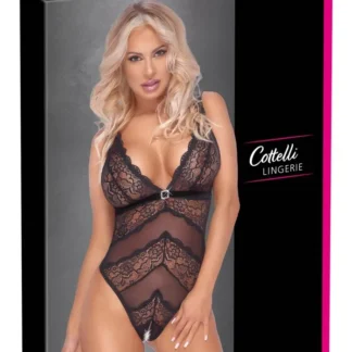 Body Cottelli Lingerie s otvoreným rozkrokom