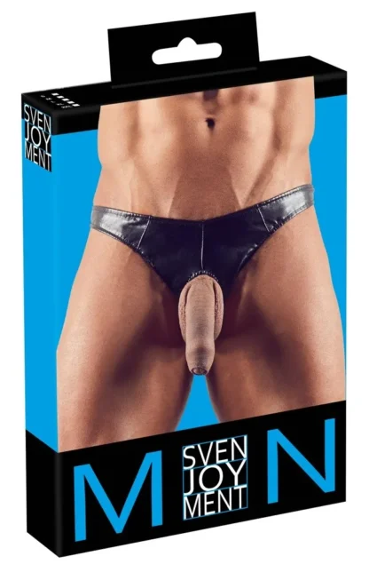 Pánske tangá z imitácie kože Men's String S