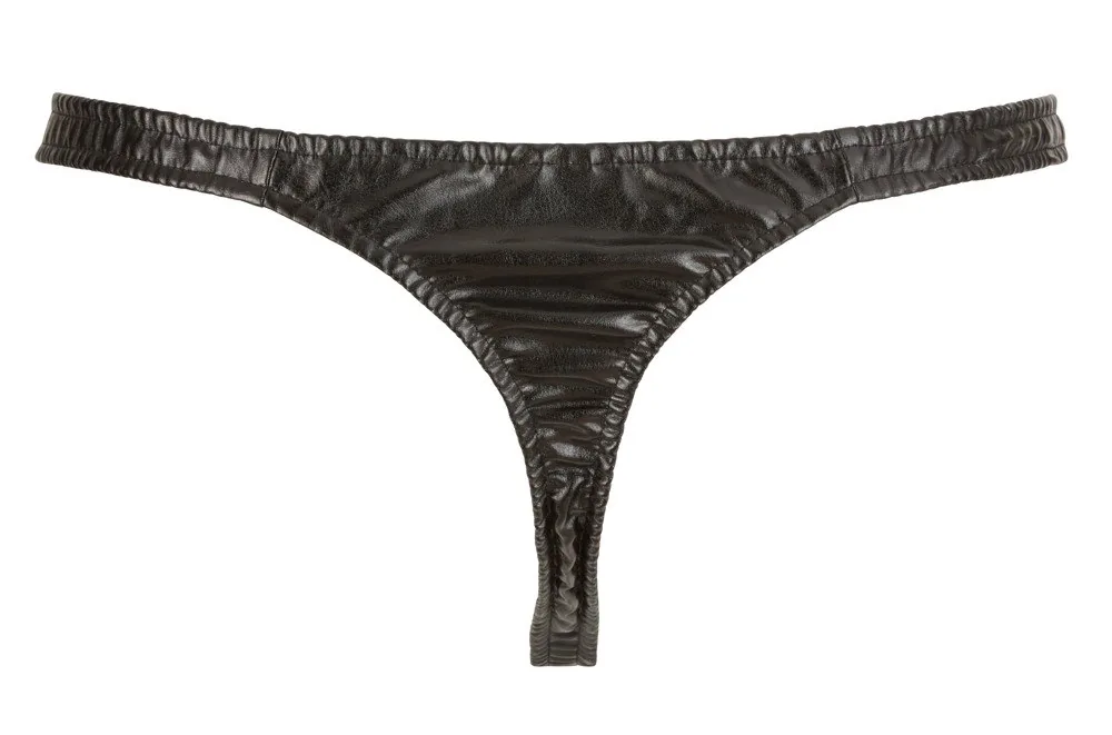 Pánska tanga z imitácie kože, veľkosť 2XL – Obrázok 3