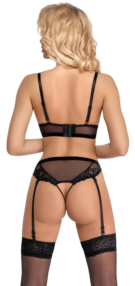 Cottelli Lingerie – braletka a otvorené podväzkové tangá – Obrázok 8