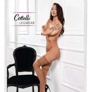 Samodržiace pančuchy Cottelli, telové, veľ. 2