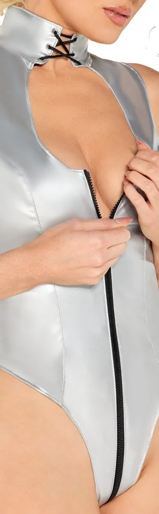 Lakované body Black Level, strieborné – Obrázok 2