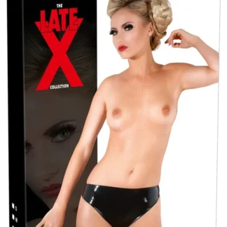 Latexové nohavičky čierne, veľkosť 2XL