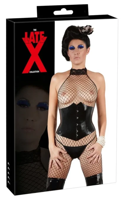Latexový sťahovací pás čierny XL
