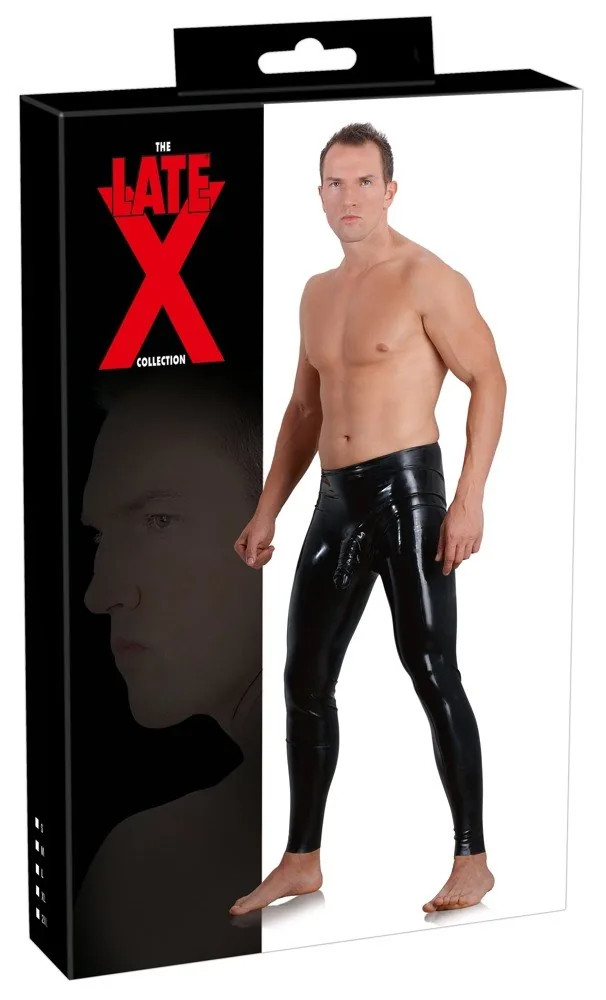 Pánske latexové legíny, L