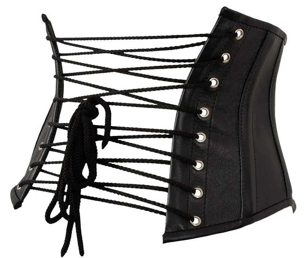 Kožený BDSM korzet do pása 71 cm – Obrázok 4