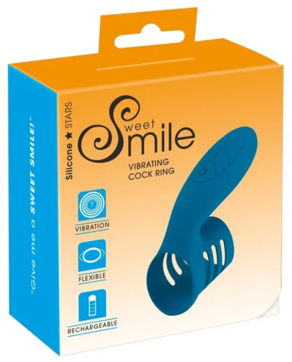 Smile Vibrating Cock Ring – vibračný erekčný krúžok