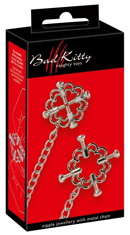 Nálepky na bradavky Bad Kitty Nipple Jewellery