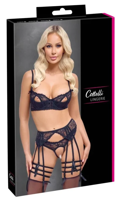 Set podprsenka a podväzkový pás Cottelli – 75B/S
