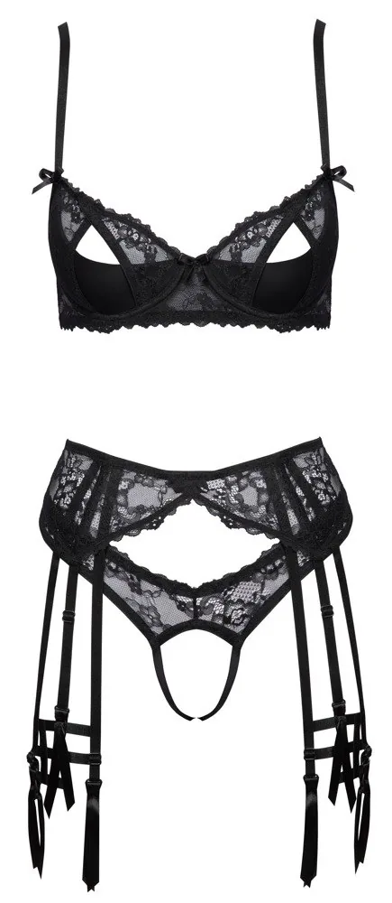 Set podprsenka a podväzkový pás Cottelli – 80C/M – Obrázok 5