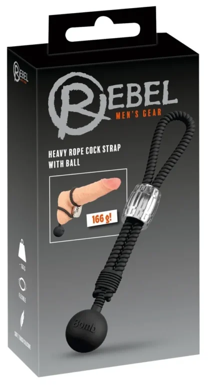 Rebel Heavy Rope – povraz na penis a semenníky so závažím