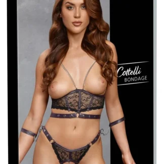 Súprava bielizne Bondage Ouvert – M