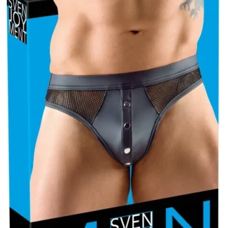 Pánske tangá Svenjoyment, čierne – veľ. XL