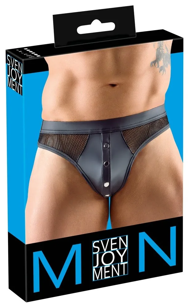 Pánske tangá Svenjoyment, čierne – veľ. 3XL