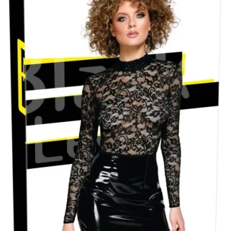 Vinylové šaty Black Level Lace L