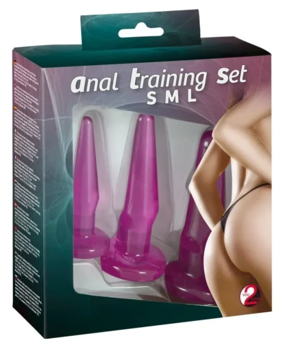 Sada análnych kolíkov Anal Training Set fialová