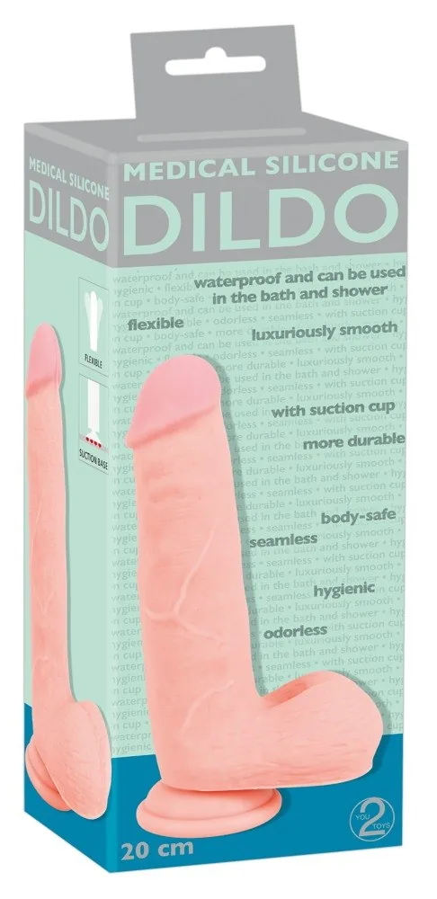 Realistické dildo Medical Silicone 20 cm