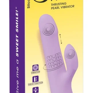 Sweet Smile Thrusting Pearl Vibrator – prírazový vibrátor s perličkami