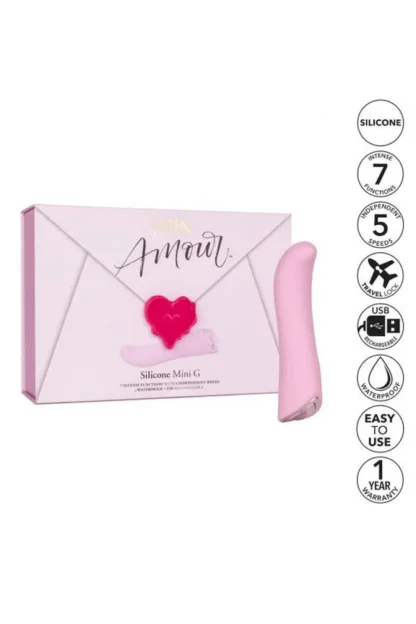 Jopen Amour Mini G – mini vibrátor na bod G (ružový)
