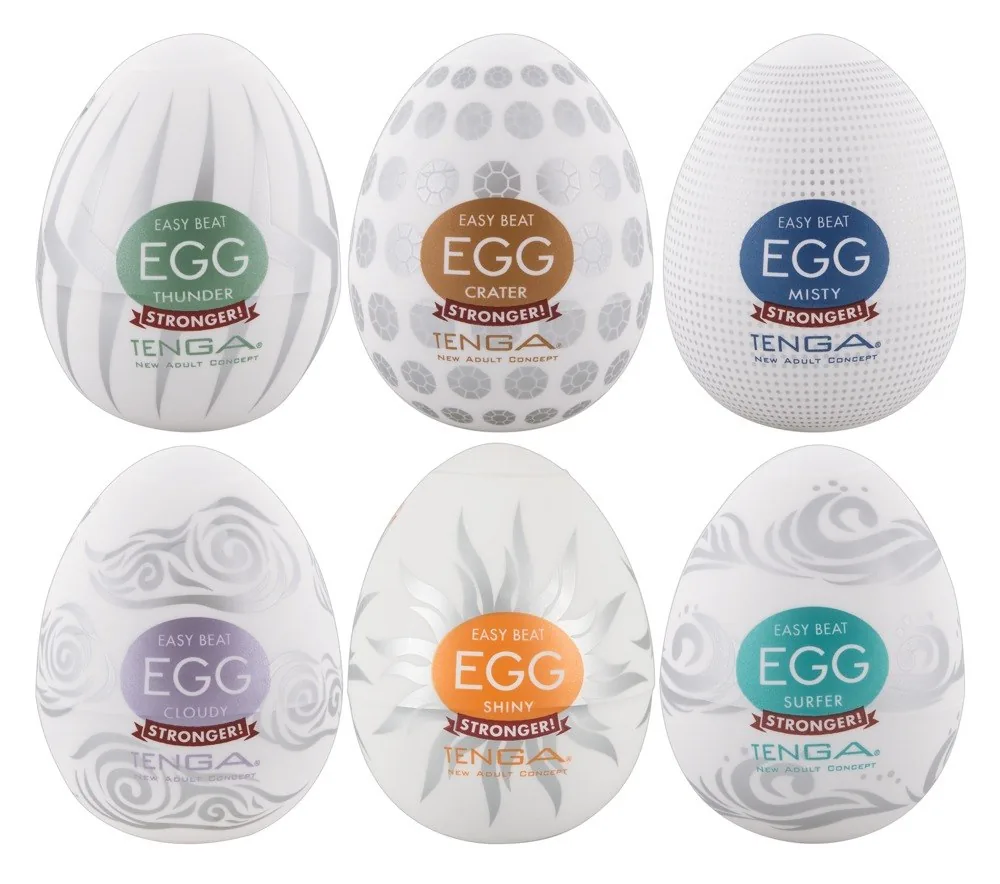 Masturbačné vajíčka Egg Variety 2 (6 ks) – Obrázok 2