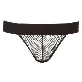 Svenjoyment - Pánsky sieťovaný jockstrap (čierny)