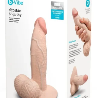 B-Vibe Slipskin 6″ hrubé realistické dildo