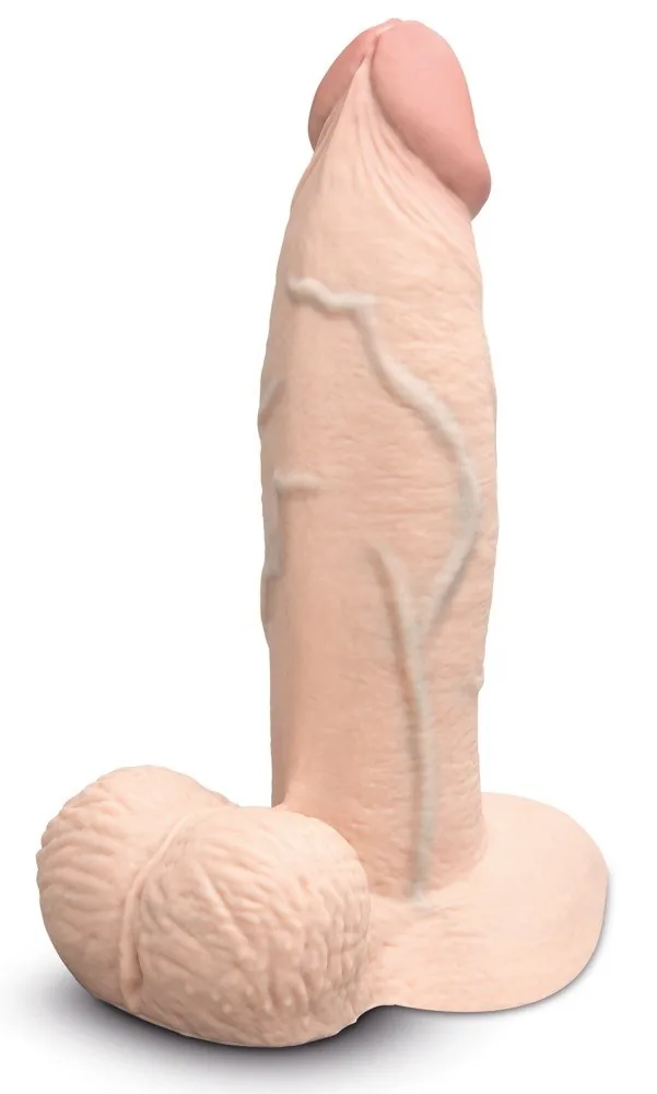 B-Vibe Slipskin 7″ hrubé realistické dildo – Obrázok 3