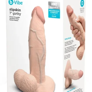 B-Vibe Slipskin 7″ hrubé realistické dildo