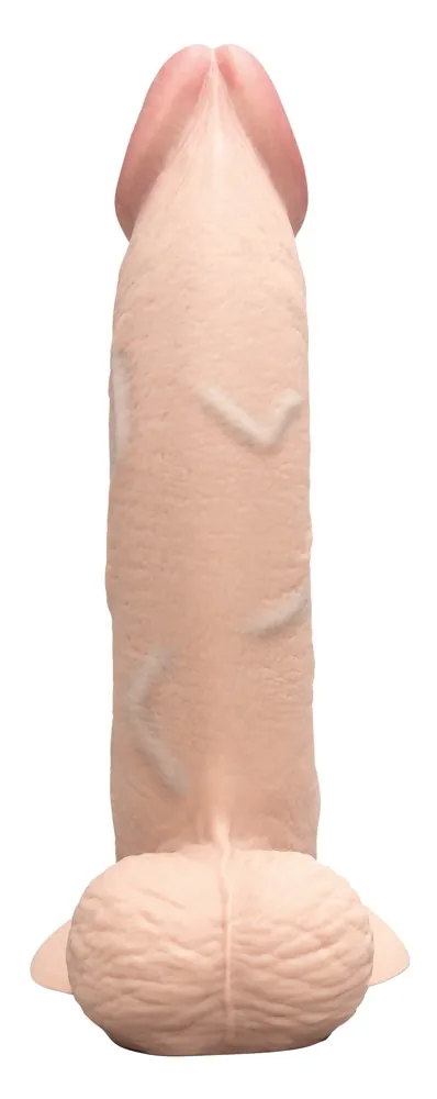 B-Vibe Slipskin 9″ zahnuté realistické dildo – Obrázok 4