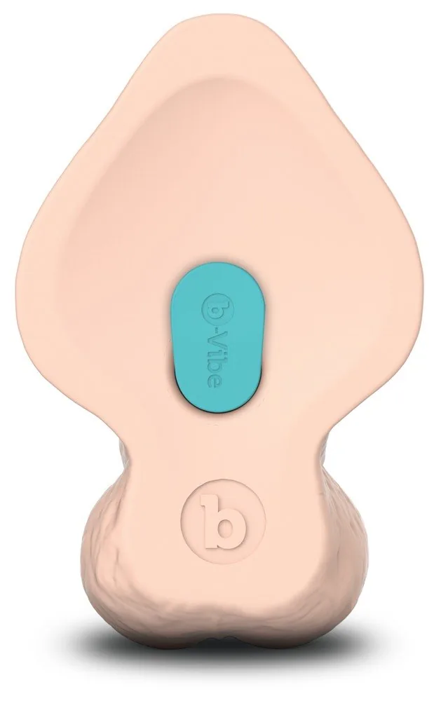 B-Vibe Slipskin 9″ zahnuté realistické dildo – Obrázok 6