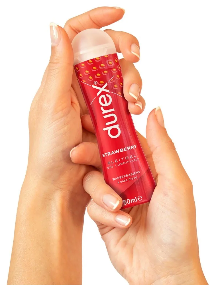 Ochutený lubrikant Durex Play Strawberry – Obrázok 3