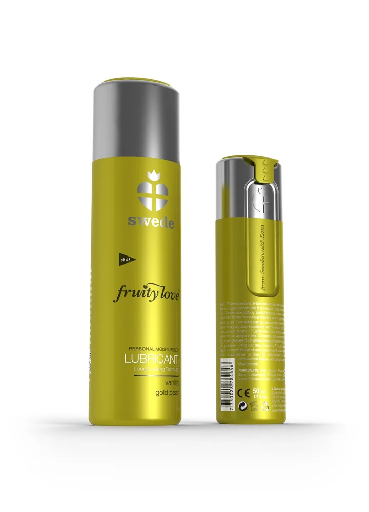 Lubrikant Swede Fruity Love Vanilka a zlatá hruška 100 ml