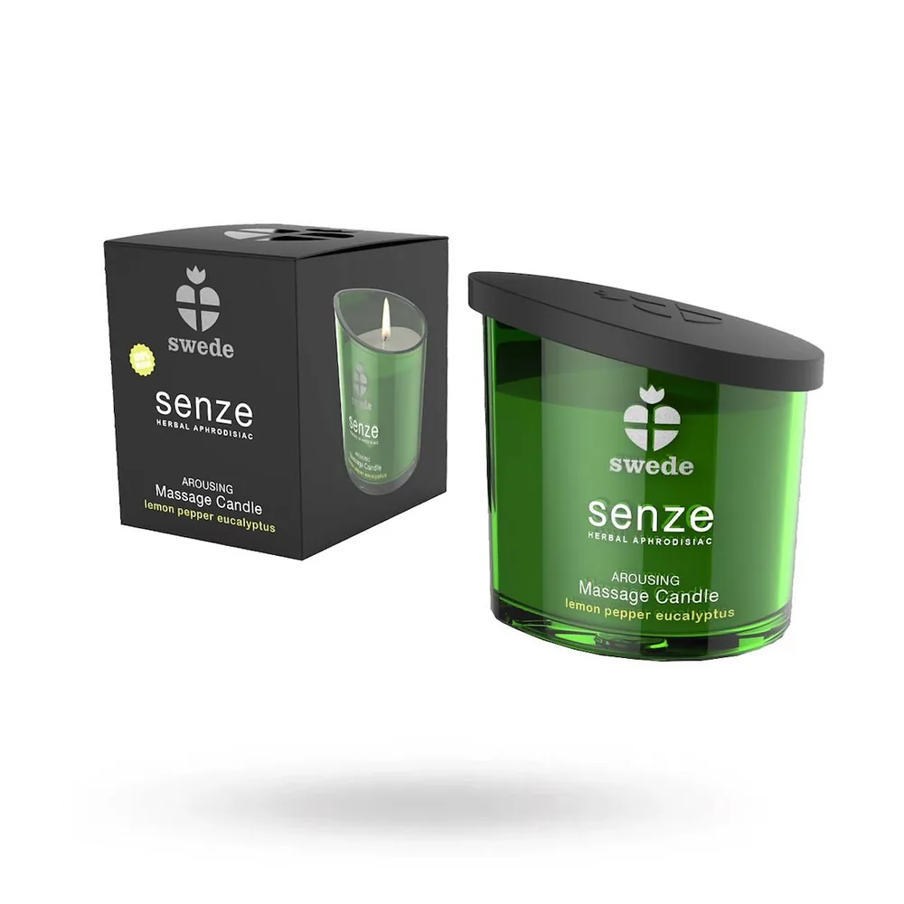 Masážna sviečka Swede Arousing Lemon Pepper Eucalyptus 150 ml – Obrázok 2