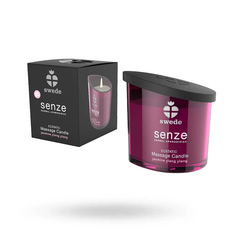 Masážna sviečka Swede Ecstatic Jasmine Ylang Ylang 150 ml – Obrázok 2