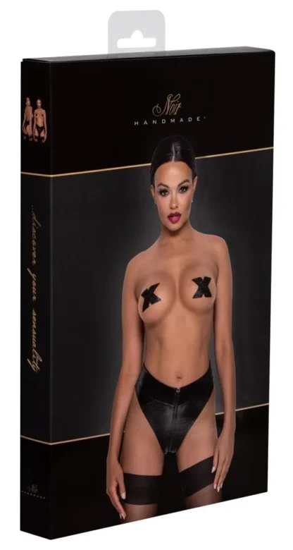 Noir Thong Zip – tanga so zipsom, veľkosť L