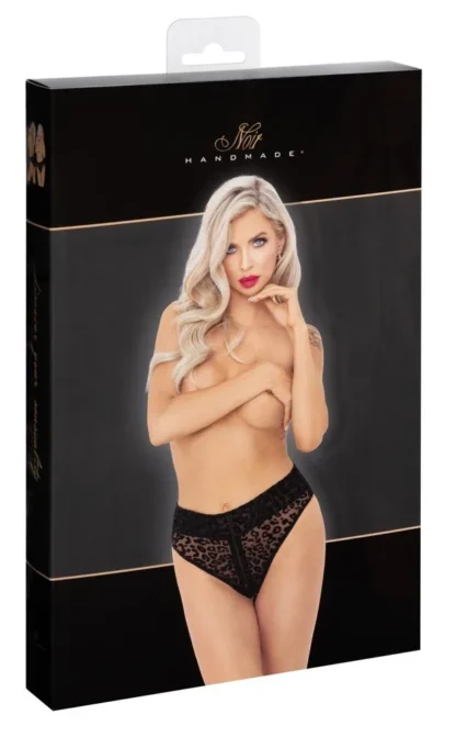 Noir Panty Leo – nohavičky s leopardím vzorom, veľkosť S