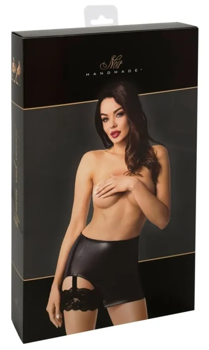 Mini sukňa Noir Skirt Suspender XL