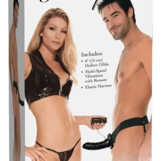 Vibračný dutý pripínací penis Hollow Strap-On