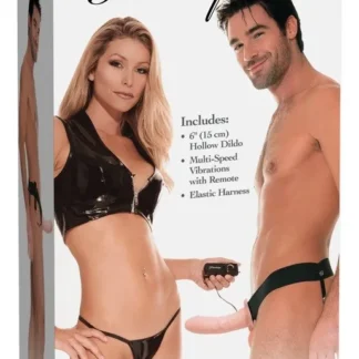 Vibračný dutý pripínací penis Hollow Strap-On