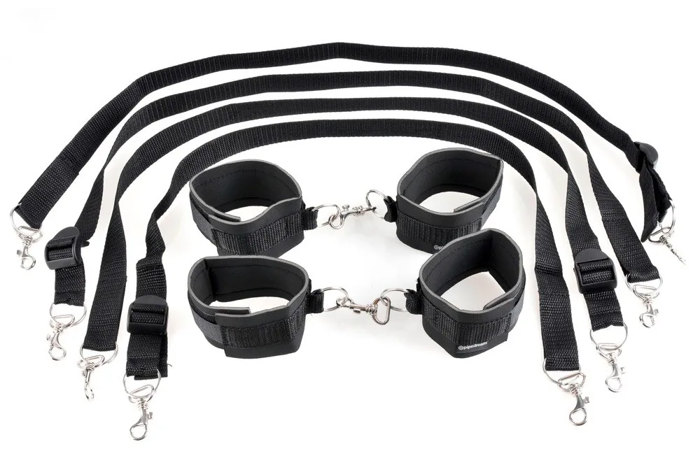 Sada pút na posteľ Cuff & Tether Set – Obrázok 2