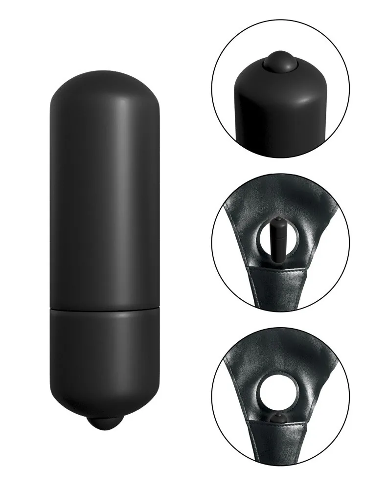 Vibrating Strap-On For Him – vibračný strap-on – Obrázok 6