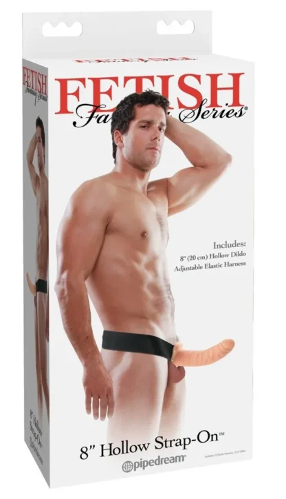 Dutý pripínací penis 8" (20 cm)