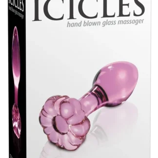 Sklenený análny kolík Icicles No. 48