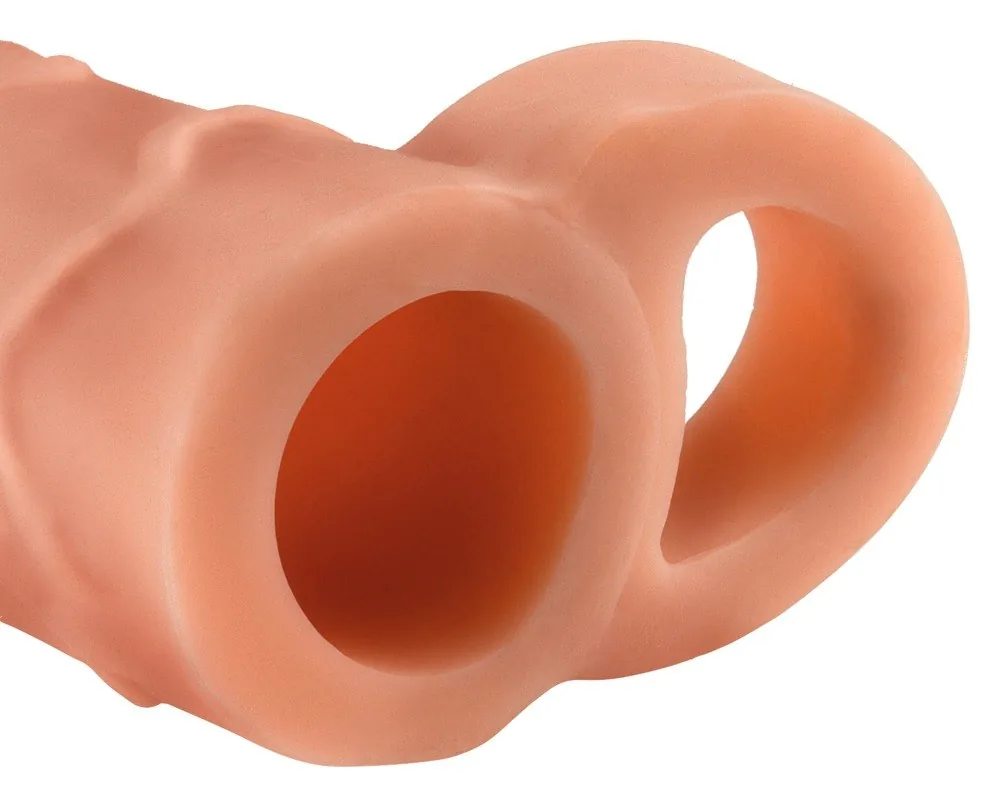 Návlek na penis Perfect s krúžkom, predĺženie 5,1 cm – Obrázok 3