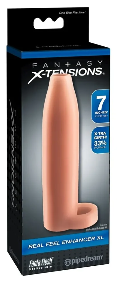 Návlek na penis Real Feel Enhancer XL