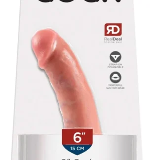 Realistické dildo King Cock 17 cm, telová farba