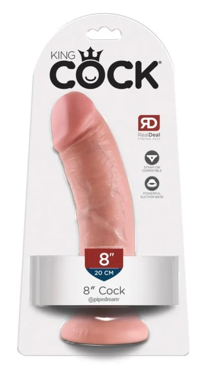 King Cock 8" dildo – telová farba