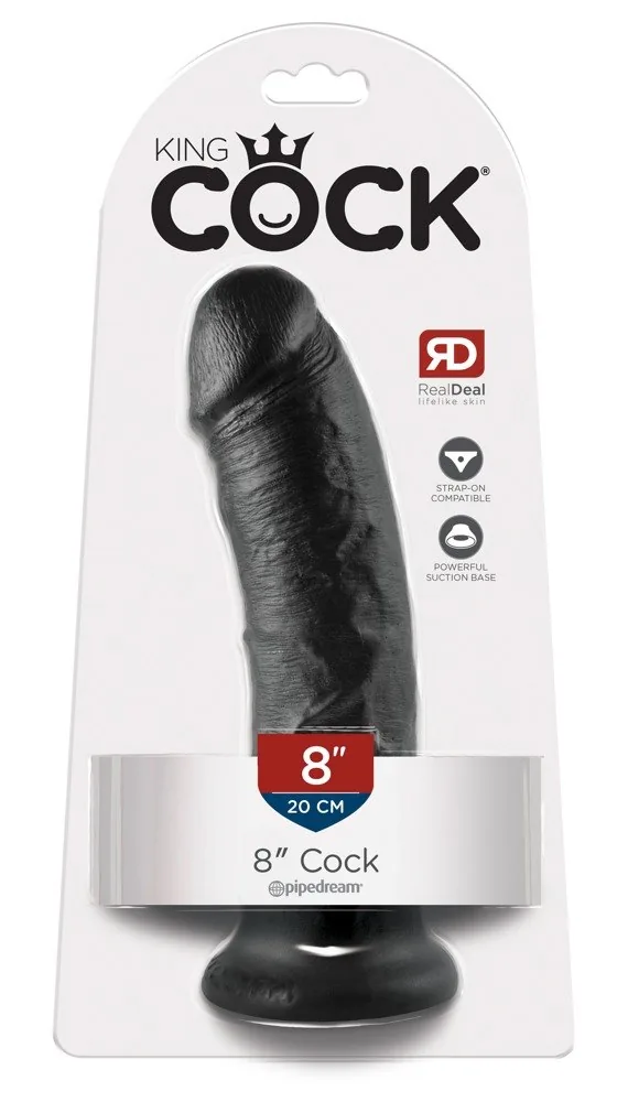 Realistické dildo 8" strap-on